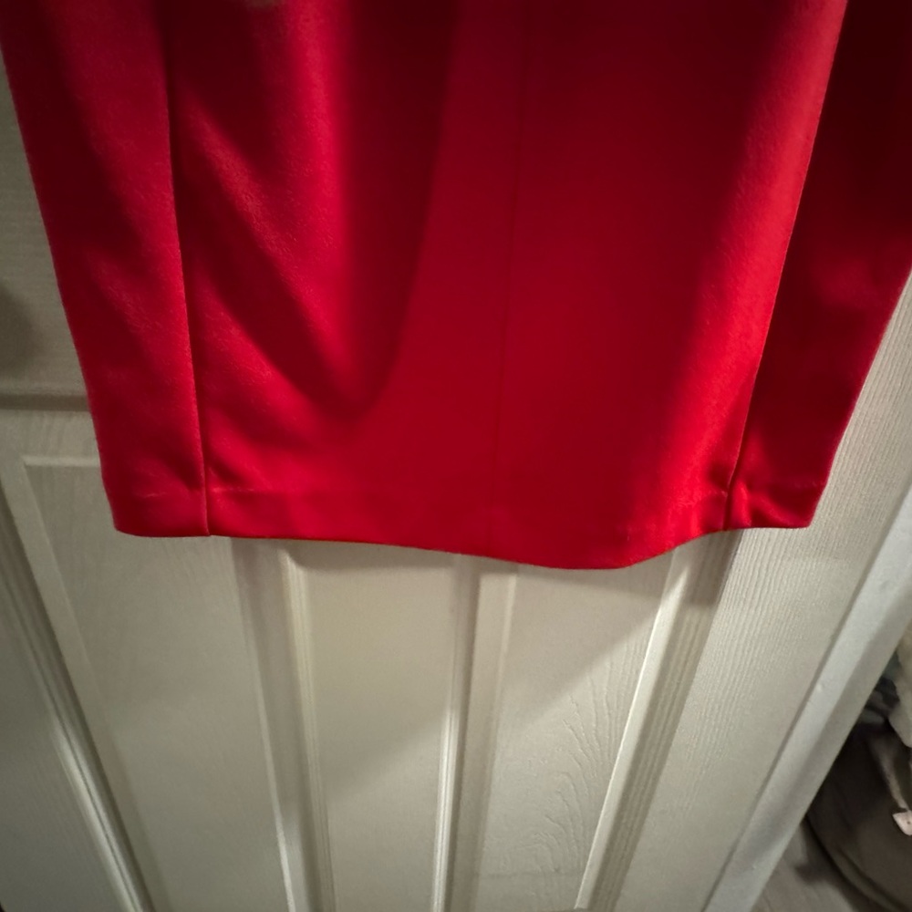 Calvin Klein Vibrant Red Long Sleeve Dress - Picture 6 of 7